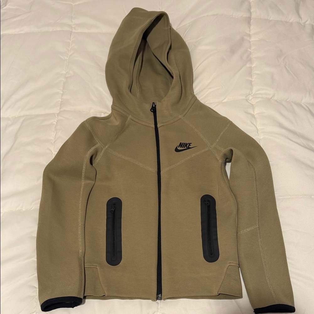 Nike Kids Khaki Hooded Jacket